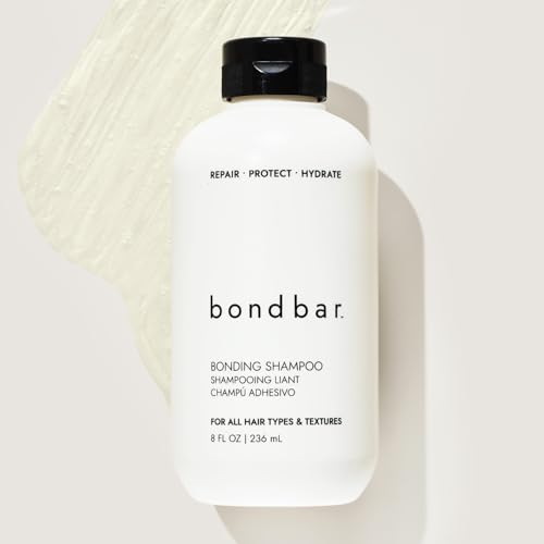 Bondbar Repairing Shampoo, Protects, Strengthens & Hydrates All Hair Types & Textures, Prevents Flyaways & Frizz, Adds Moisture & Shine, Vegan, CrueltyFree, 8 Fl. Oz.