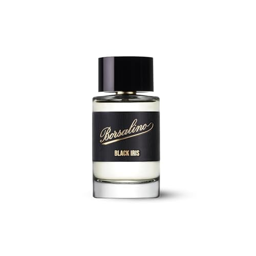 Borsalino Black Iris Perfume for Men ? Eau de Parfum ? Long-Lasting Fresh Woody Amber Cologne with Bergamot, Iris & Amberwood ? French Luxury Fragrance ? Popular Gift for Men