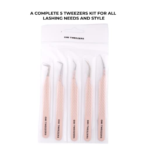 Fiber Tip Lash Tweezers For Eyelash Extension Tweezers Professional