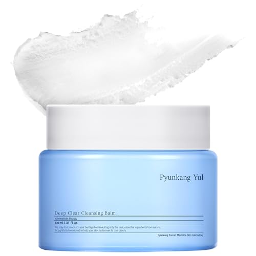 Pyunkang Yul PKY Deep Clear Cleansing Balm, All in One Facial Cleanser for Heavy Makeup Removal, Moisturized Finish with Plant Based Oil, Korean Skincare (3.38 Fl.Oz, 100ml)