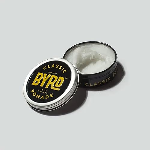 BYRD Hairdo Products Classic Pomade 2-Pack - Strong Hold, High Shine Finish, Add Flexible Texture to All Hair Types, 3.35 Oz Each (Two Pack) - Pomade for Men