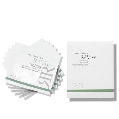 R?Vive De-Puffing Gel Eye Mask - Hydrating Under Eye Masks for a Refreshed, Glowing Appearance - Made with Niacinamide and Bio-Renewal & Bio-Firming Peptides to Quickly Plump & Protect Skin