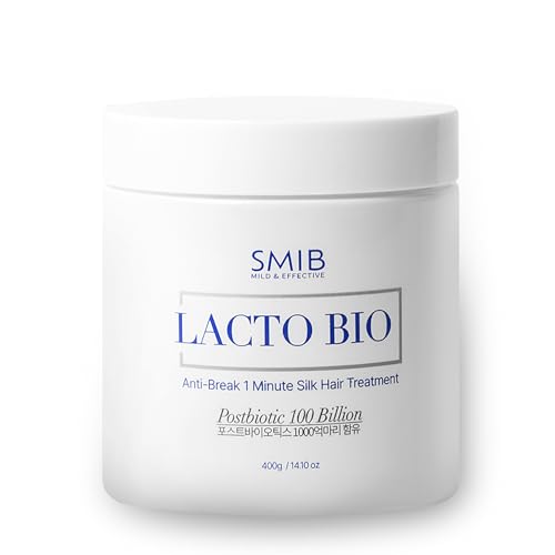 SMIB Lactobio 1'Min Silk Hair Treatment - 100 Billion Postbiotic-Powered Formula for Silky, Healthy Hair?Nourish & Protect -Strengthen & Nourish with Advanced Scalp Care - Korean Formula (14.10 oz)
