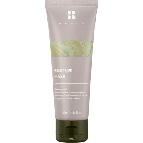 BRMUD Relief Mud Mask | Cardi B Mud Mask - Body Mud Hydrating & Moisturizing Deep Pore Cleanser Face & Body Mask w/ 91.8% Nature-Derived Ingredients - K Beauty Body Mud (3.72 fl oz)