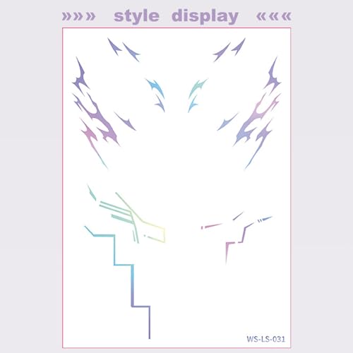 Temporary Tattoos,Cosplay Tattoos Stickers,Cosplay Accessories for Cosplay, Halloween, Birthday and Party Makeup
