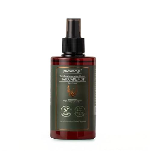 Prof Saracoglu Rosemary Hair Care Mist ? Sulfate-Free Herbal Hair Spray with Heat Protectant, Lightweight Detangler & Shine Enhancer for Frizz Control, 200 ml (6.8 fl oz)