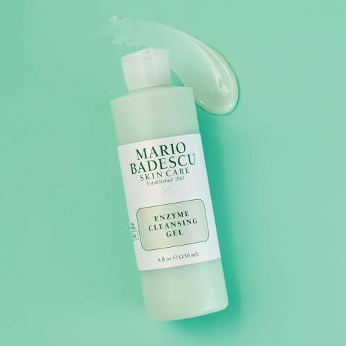 Mario Badescu Rose Water Facial Spray & Enzyme Cleansing Gel Bundle | Hydrating Rose Water Face Mist + Oil-Free Cleanser with Grapefruit & Papaya Extract | Rejuvenates, Clarifies & Removes Excess Oil