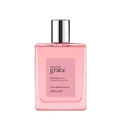 philosophy amazing grace eau de parfum intense - fruity & floral women's perfume - with notes of juicy berries, rose absolute & musk - long lasting fragrance