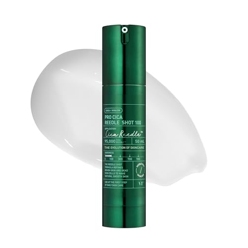 VT COSMETICS Pro Cica Reedle Shot 100, Centella Asiatica Microneedling Serum, Cica Exosome, Soothing, Hyaluronic Acid, Soft Skin, Glass Skin, Korean Skin Booster 1.69 Fl Oz.(50ml)