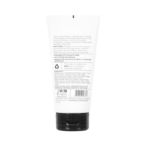 MARLOWE. Shave Cream No. 141 & Post Shave Lotion No. 144 ? 6oz Each ? Conditioning Shave Cream & Aftershave Lotion for Smooth, Soothing, Close Shave ? Men's Shaving Kit Essentials, 2-Pack