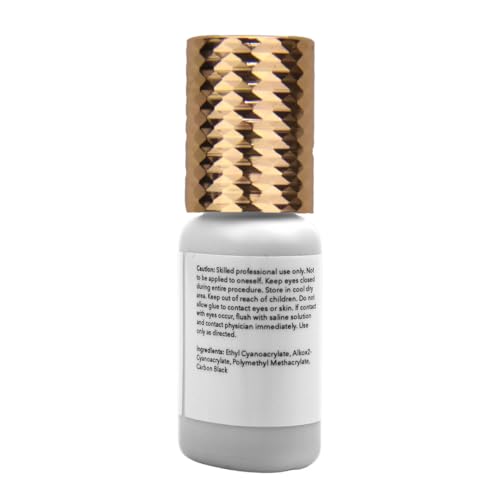 GladGirl False Eyelash Extension Glue - Volume Plus 5ml - Fast Dry Time of 1-2 Seconds - Maximum Eyelash Extension Bond - Ultra Black