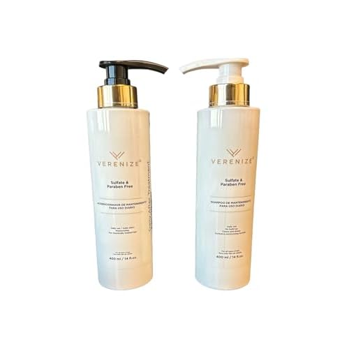VERENIZE Sulfate free Shampoo & Conditioner (Set), 14 Fl Oz (Pack of 1), White