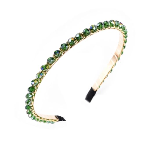 Headbands for Women Rhinestone Beaded Headband, Head Bands for Women's Hair Fashionable Handmade Crystal Beaded Elastic hairbands Lady Women Girls Hair Jewelry Accessories