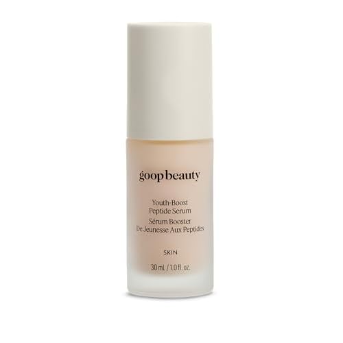 goop Beauty Peptide Serum | Reduces Fine Lines, Wrinkles, & Dark Spots | Peptides, Ceramides, & Niacinamide | Anti Aging Treatment to Improve Firmness & Elasticity | 1 fl oz