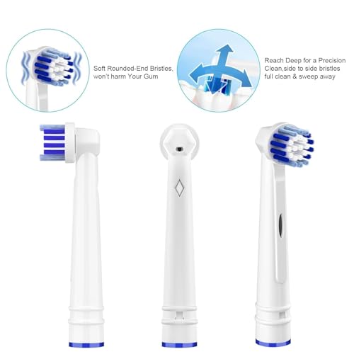 Replacement Toothbrush Heads Compatible with Oral B Braun, 8 Pack Professional Electric Toothbrush Heads Brush Heads Refill for Oral-B 7000/Pro 1000/9600/ 500/3000/8000
