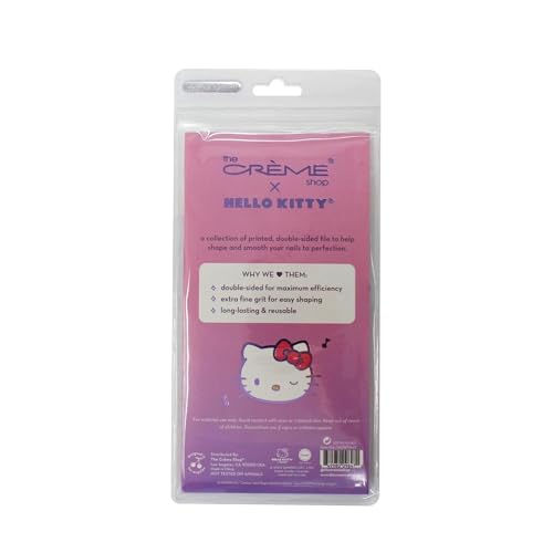 The Cr?me Shop X Hello Kitty Smooth Perfection Nail Files Nail Files for Natural Nails, Nail Tools (Set of 3)