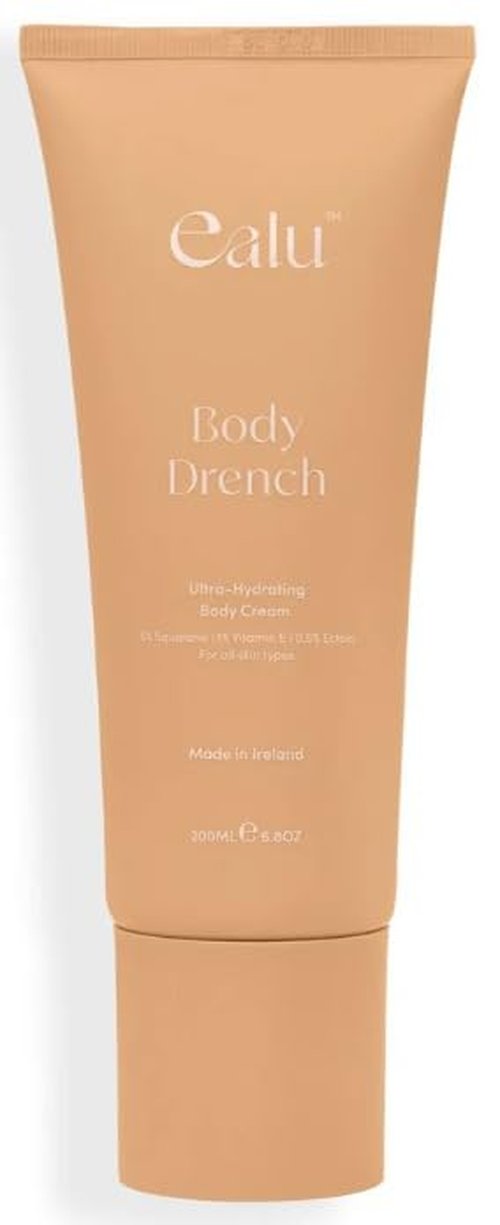 ealu Body Drench Ultra-Hydrating Body Cream – Deep Hydration with 5% Squalane, Vitamin E & Ectoin, Nourishing, Jasmine & Coconut Scent, Vegan & Cruelty-Free Moments