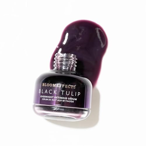 Bloomeffects - Natural Black Tulip Overnight Retinoid Serum | Clean, Non-Toxic Skincare (1oz | 25mL)