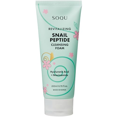 Snail Peptide Cleansing Foam with Niacinamide & Hyaluronic Acid ? Hydrating Facial Cleanser for Radiant Skin ? Made in Korea ? 200ml