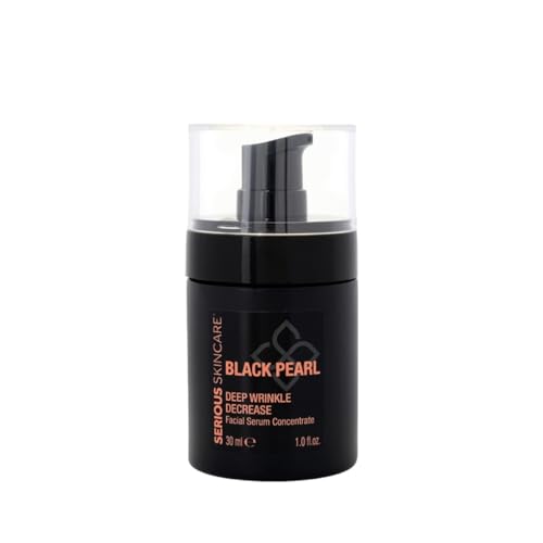 Serious Skincare - Black Pearl Deep Wrinkle Decrease Face Serum - Repair Deep Lines & Wrinkles - Increases Skin Hydration & Elasticity - Radiance Boosting for Luminous Glowing Skin 1 Fl. Oz.
