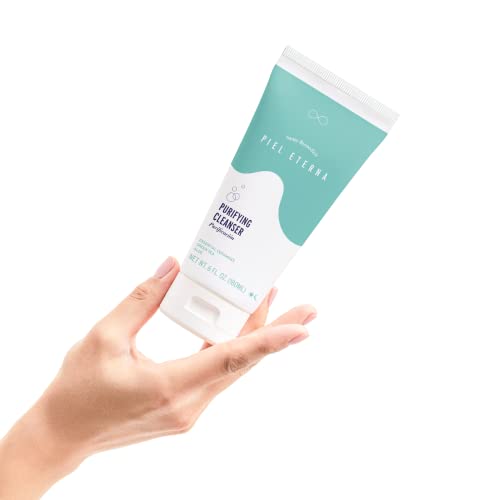 Santo Remedio, Piel Eterna, Purifying Cleanser, Removes Impurities and Provides Antioxidants, Contains Essential Ceramides, Green Tea, Aloe, Vitamin E, For All Skin Types, 6 Fl. Oz. / 180 ml