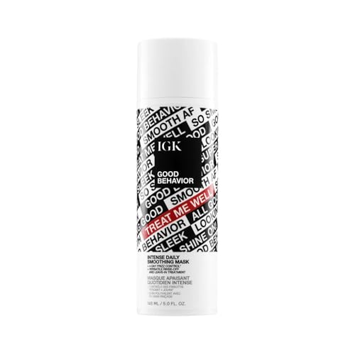 IGK GOOD BEHAVIOR Intense Daily Smoothing Mask | Vegan + Cruelty Free | 5 Oz