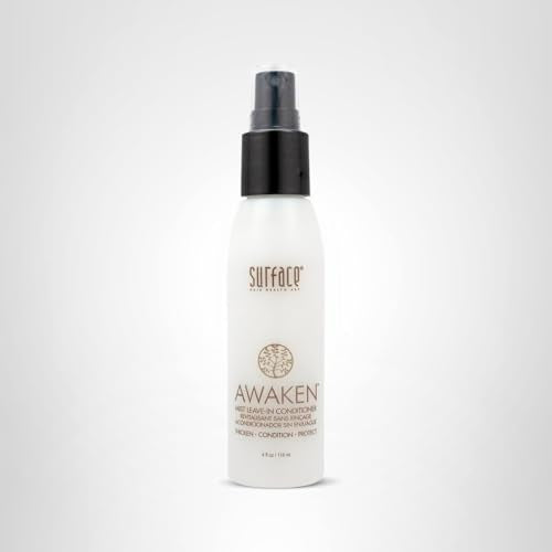 SURFACE Hair Awaken Mist Leave-In Conditioner and Detangler, Thicken, Condition and Protect, 4 Fl Oz