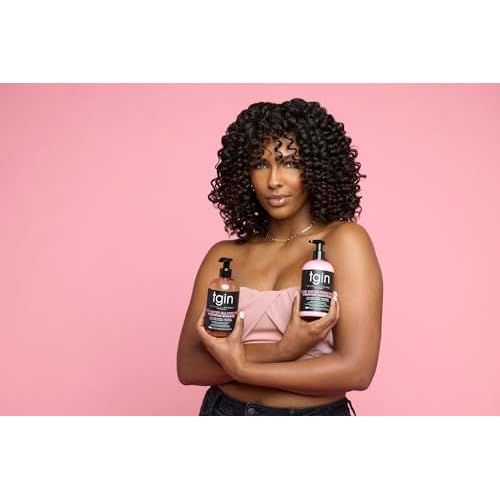 tgin Rose Water Smoothing Leave-In Conditioner & Rose Water Defining Styling Gel for Curly, Coily and Wavy Hair, Lightweight Moisture and Curl Definition, 13 oz (Set)