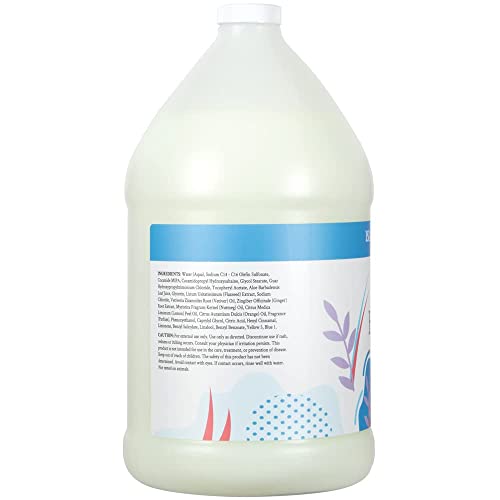 Ginger Lily Farms Botanicals All-Purpose Liquid Hand Soap Refill, Island Tranquility, 100% Vegan & Cruelty-Free, Green Tea Lemongrass Scent, 1 Gallon (Pack of 4)