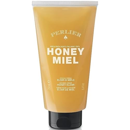 Perlier Honey Miel Doccia Crema Elisir di Miele Biologico 100% Italiano, Shower Gel Honey Elixir 250 ml, 8.4 Fl Oz made in Italy [italian import]