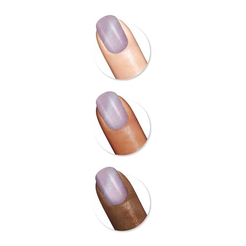 Sally Hansen Miracle Gel Salon Quality Nail Polish | Gel-Like Formula, Two-Step System, No UV Light Needed, Long Lasting | Shimmery | 532 Affairy To Remember | Purple with hints of Blue Nail Polish