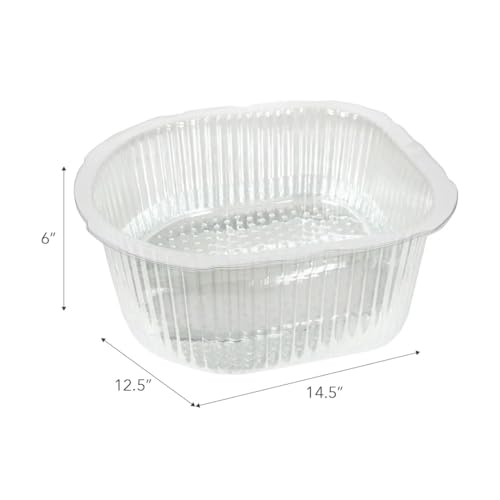 ForPro Universal Pedi Bath Liners - 50% THICKER - Fit Footsie Bath Plus Foot Bath, Disposable Pedicure Foot Tub Liners for Foot Spa Basins & Foot Bath Soaks, Clear, 50-Count