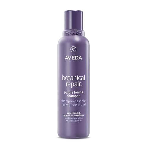 Aveda Botanical Repair Purple Toning Shampoo | For Blonde, Silver, Grey Hair | Reduces Brassy Tones | Silicone Free | 96% Naturally Derived*, 6.7 fl oz