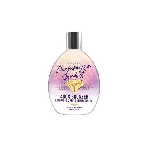 Champagne Stardust Double Shot 400X Bronzer Champagne & Peptide Shimmernova 13.5oz