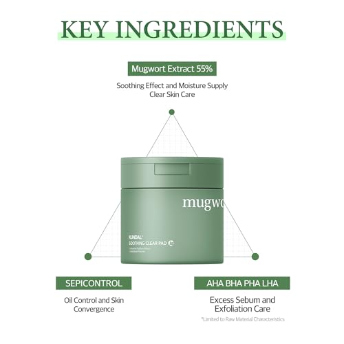 KUNDAL JEJU Mugwort Soothing Clear Facial Pads 60 Ct