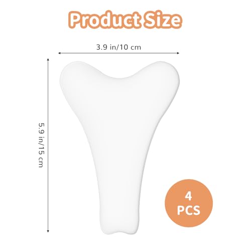4Pcs Y Shape Concealer for Women Reusable Invisible Self-adhesive Silicone Pad Insert for Bikini Swimsuit Yoga Pants