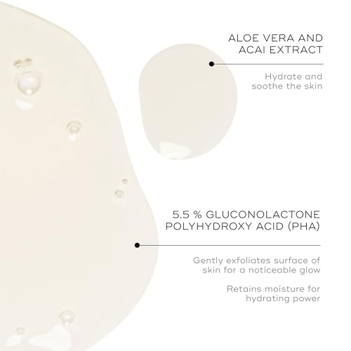 Medik8 Press and Glow Daily Exfoliating PHA Tonic with Enzyme Activator - Polyhydroxy Acid Face Toner - Gentle and Cleansing Face Tonic - 6.7 oz