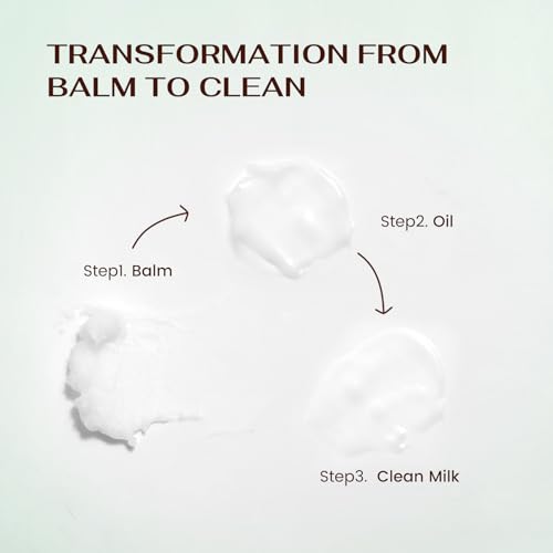 Makeup Remover & Cleanser Balm with Coconut Milk & Multi Natrual Plant Oil for Melting, Cleaning And Moisturizing For All Skin Type