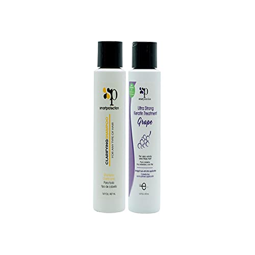 Grape Ultra Strong Keratin Treatment with Clarifying Shampoo 16oz
