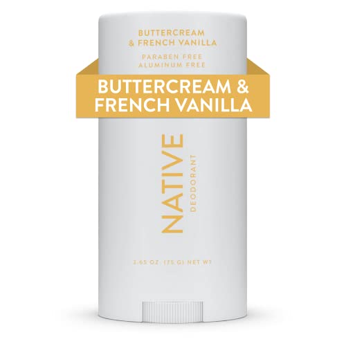 Native Aluminum-Free Clean Deodorant with Natural Derived Ingredients, 72HR odor control | Deodorant for Women and Men | Baking Soda, Coconut Oil, Shea Butter | Buttercream & Vanilla