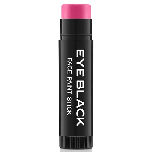 CCbeauty Hot Pink Eye Black Stick for Multi Sports, Anti-Glare EyeBlack For Baseball Football Softball Lacrosse, Water-Proof Eye Black Grease Paint For Athletes & fans, Pink Accessories