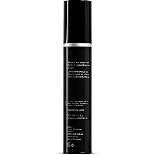 Anthony High-Performance Vitamin A Treatment, Anti-Aging Face Cream with Shea Butter & Squalane, Anti-Wrinkle Moisturizer for Sensitive Skin, Youthful Glow, 1.6 Fl Oz, 2 Pack