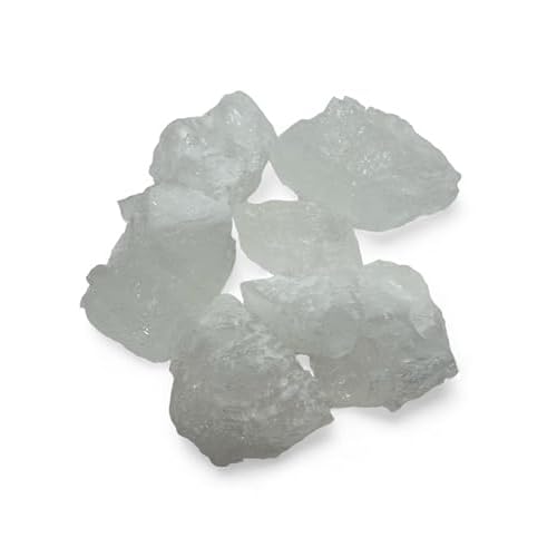 PACHAMAMA ESSENTIALS Alum Stone Natural - White Alum Crystal Rock - Piedra De Alumbre Natural - Natural Deodorant & Antiperspirant, Clear (8 oz)