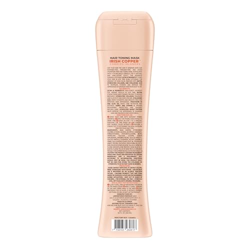 naissant Irish Copper Hair Toning Mask | Ultra High-Purity Pigments | Deposits Deep Copper Tone | Hyaluronic Acid, Collagen & Biotin | Paraben, Ammonia & Sulfate Free | 10.1 Fl. Oz
