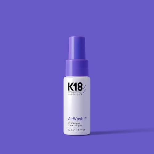 K18 AirWash¢â Dry Shampoo, Non-Aerosol, Balances Scalp & Controls Excess Oil Production