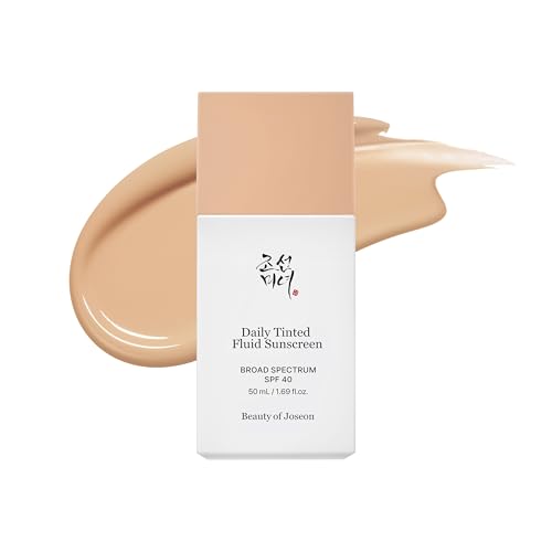 Beauty of Joseon Daily Tinted Fluid Sunscreen 12 Shades for Face Moisturizing Broad Spectrum SPF 40 Korean Skincare 50ml, 1.69 fl.oz #LN110