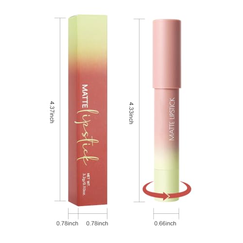 BINGBRUSH 2in1 Matte Lip Liner and Lipstick Combo, Lipstick for Women, Longwear Waterproof Lip Liner Pencil, Matte lipstick Smudge Proof lipstain, Women's Long Lasting Lip Makeup (01#Rose Latte)