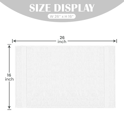 Reed&Pick Salon Towels ? 50 Pack White Hand Towels 100% Cotton Spa Towel ? 16x27 inches Highly Absorbable Facial, Gym, Hair, Face, Bulk Small Towels
