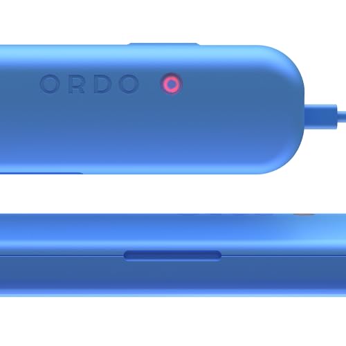 ORDO Sonic+ Electric Toothbrush with Case, Sonic Toothbrushes for Adults, Charging Travel Case, 4 Brushing Modes, Fast Rechargeable Battery, Silicone Polishing, USB Charger, Arctic Blue