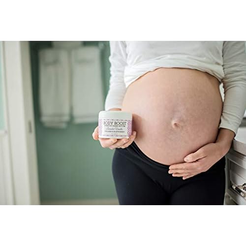 Body Boost Lavender Vanilla Stretch Mark Butter 8 oz.- Helps Treat Stretch Marks and Scars- Pregnancy and Nursing Safe- with Shea Butter